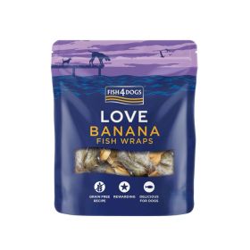 FISH4DOGS poslastica za pse Love Banana Fish Wraps banana i riblja koža 100 g