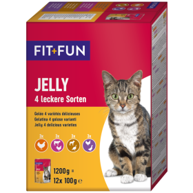 FIT+FUN  Žele 4 Okusa Multipack 12x100 g