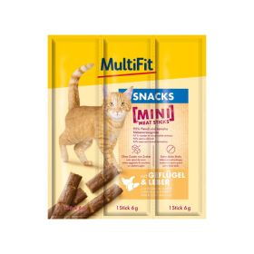 MultiFit poslastica za mačke Mini Meat Sticks piletina i jetra 3x6 g