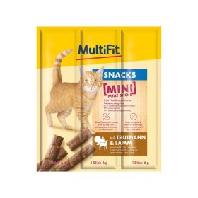 MultiFit poslastica za mačke Mini Meat Sticks puretina i janjetina 3x6 g