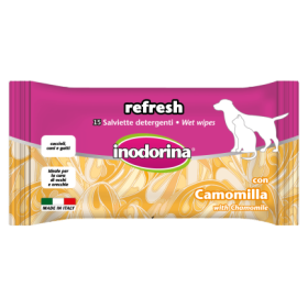 Inodorina Refresh Chamomile vlažne maramice, 15 komada