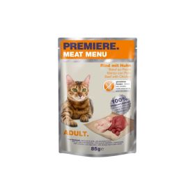 Premiere Cat Meat Menu Adult govedina i piletina 85 g vrećica