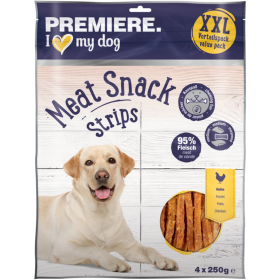 Premiere poslastica za pse Meat Snack Strips piletina 4x250 g