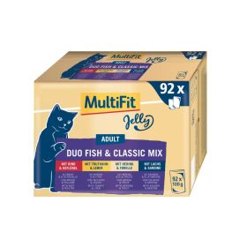 MultiFit Cat Adult Duo riba, classic u želeu Multipack 92x100 g