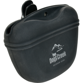 Dogs Creek silikonska torbica za poslastice, crna