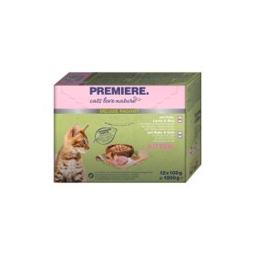 Premiere Cat Kitten Deluxe Ragout miks okusa 12x100 g