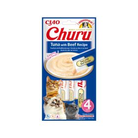 Churu poslastica za mačke Puree tuna s govedinom 4x14 g