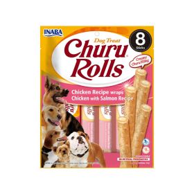 Churu poslastica za pse Rolls piletina i losos 8x12 g