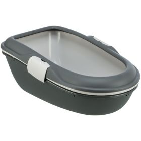 Trixie WC za mačke Berto s odvajanjem 39x22x59 cm sivi