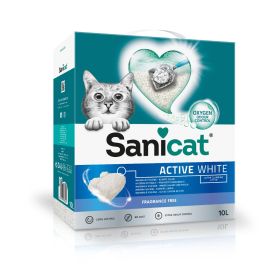 Sanicat pijesak za mačke Active White unscented 10 l